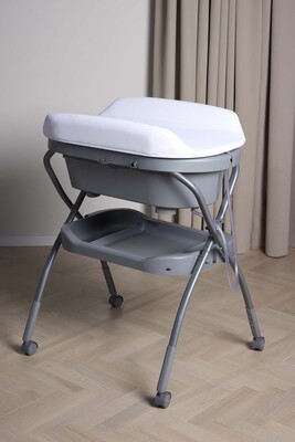 Beemoo CARE Flex Wickeltisch mit Badewanne, Dark Grey
