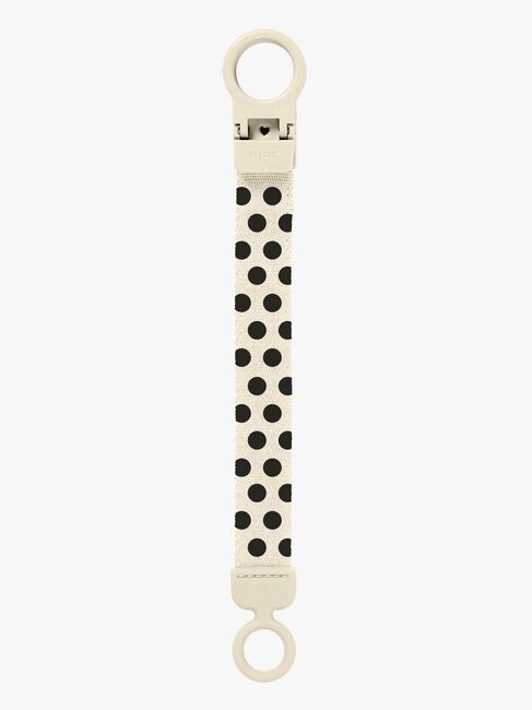 BIBS Studio Loop Napphållare Polka, Ivory/Black