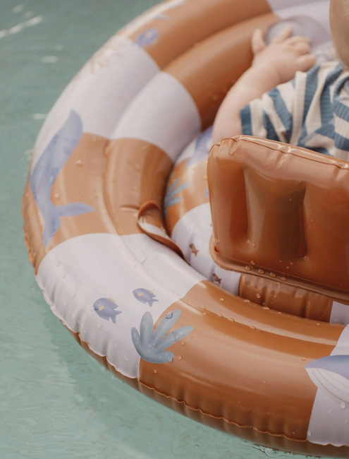 Little Dutch Ocean World Baby Badring, Blue