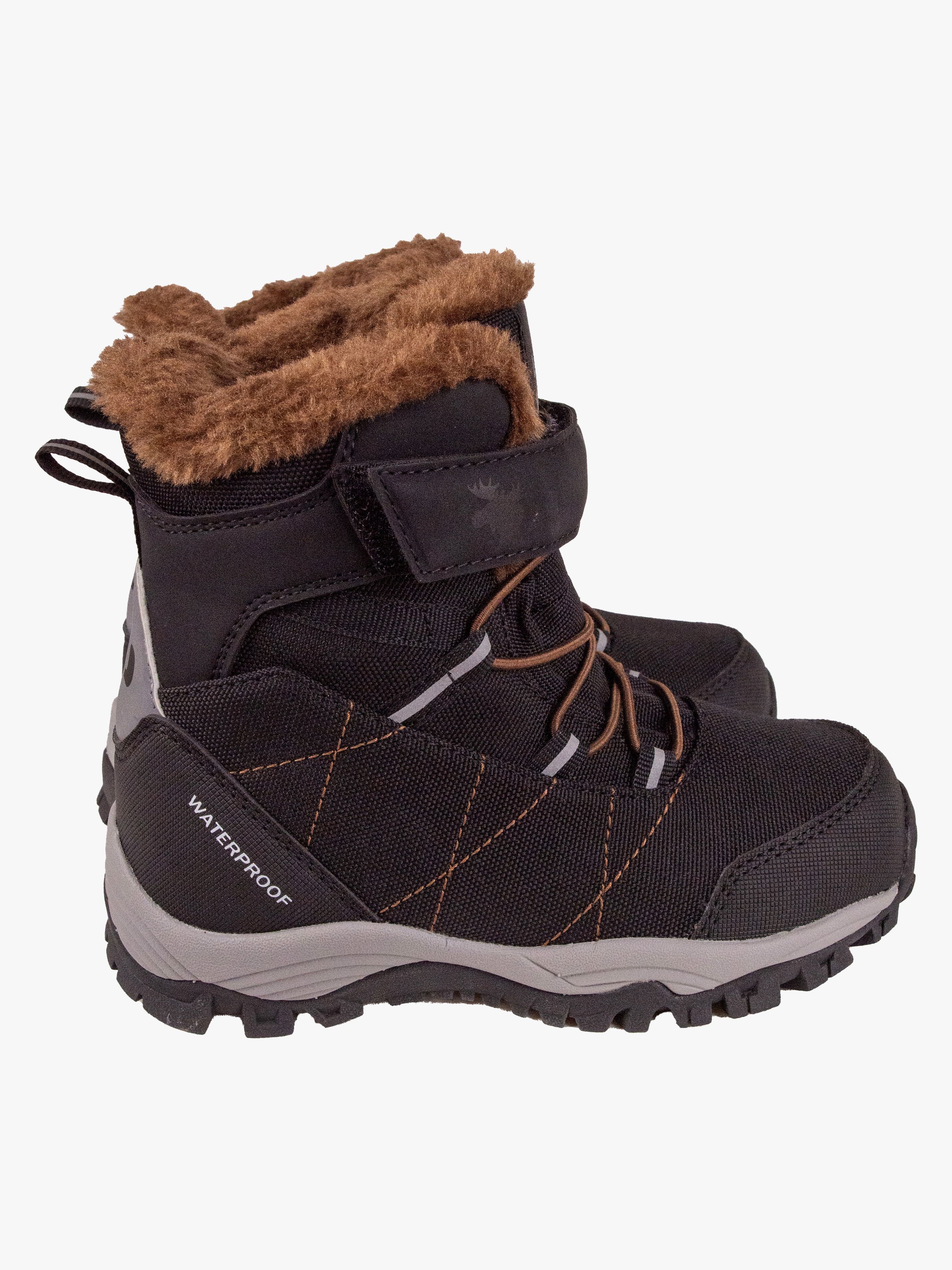 Lindberg Arctic Mid Vinterkängor, Black/Brown, 28
