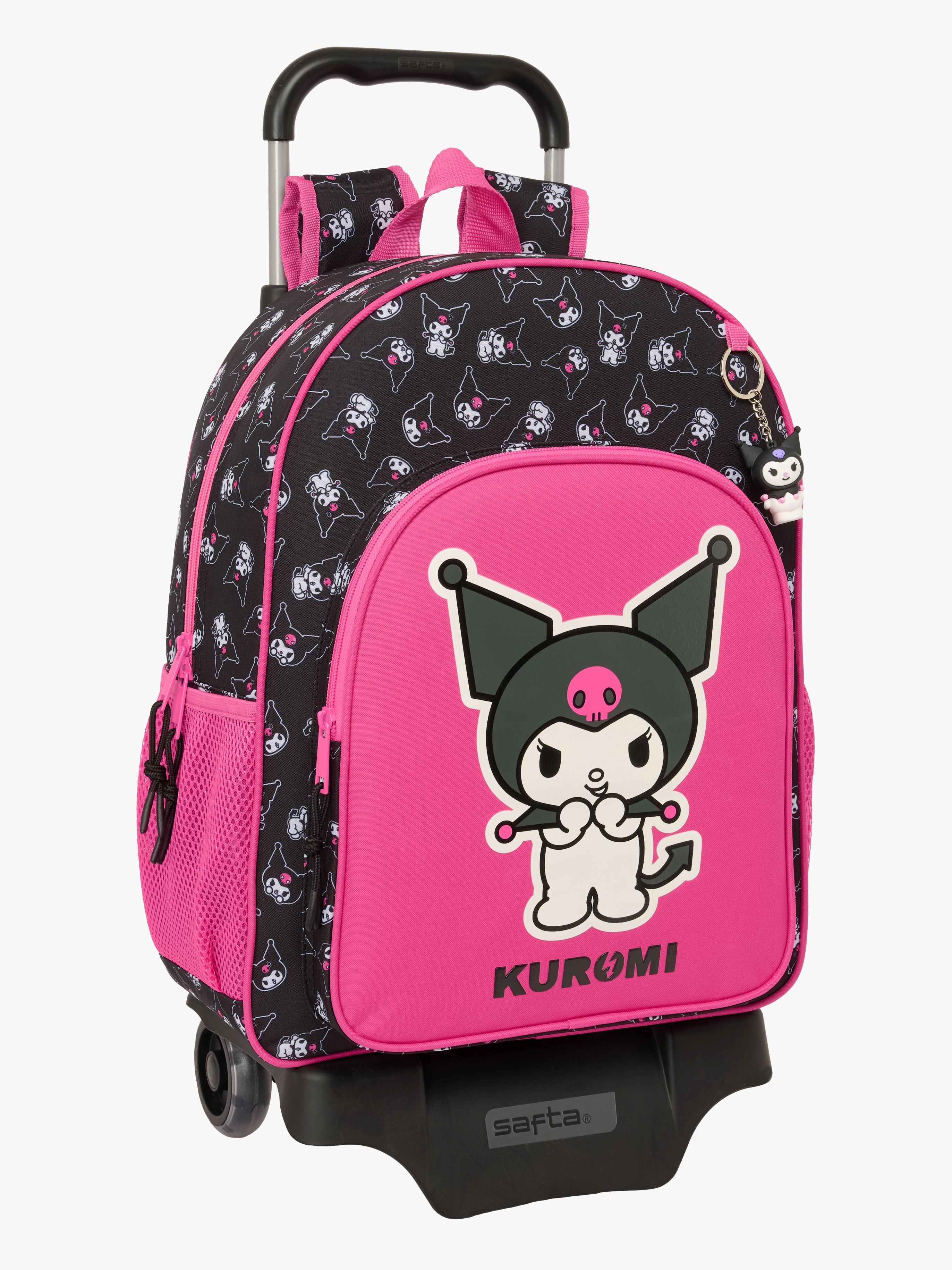 Hello Kitty Kuromi Trolley Resväska 21L, Rosa/svart