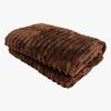 KMCarpets Stripe Pläd 130x170, Brun