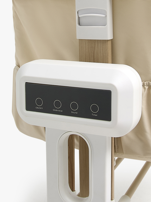 Beemoo CARE AutoMotion Bedside Crib, Beige/Trä