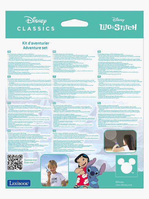 Disney Stitch Walkie-talkies & Ficklampa 120 m