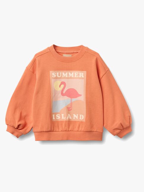 Wheat Eliza Sweatshirt, Sunkissed Orange