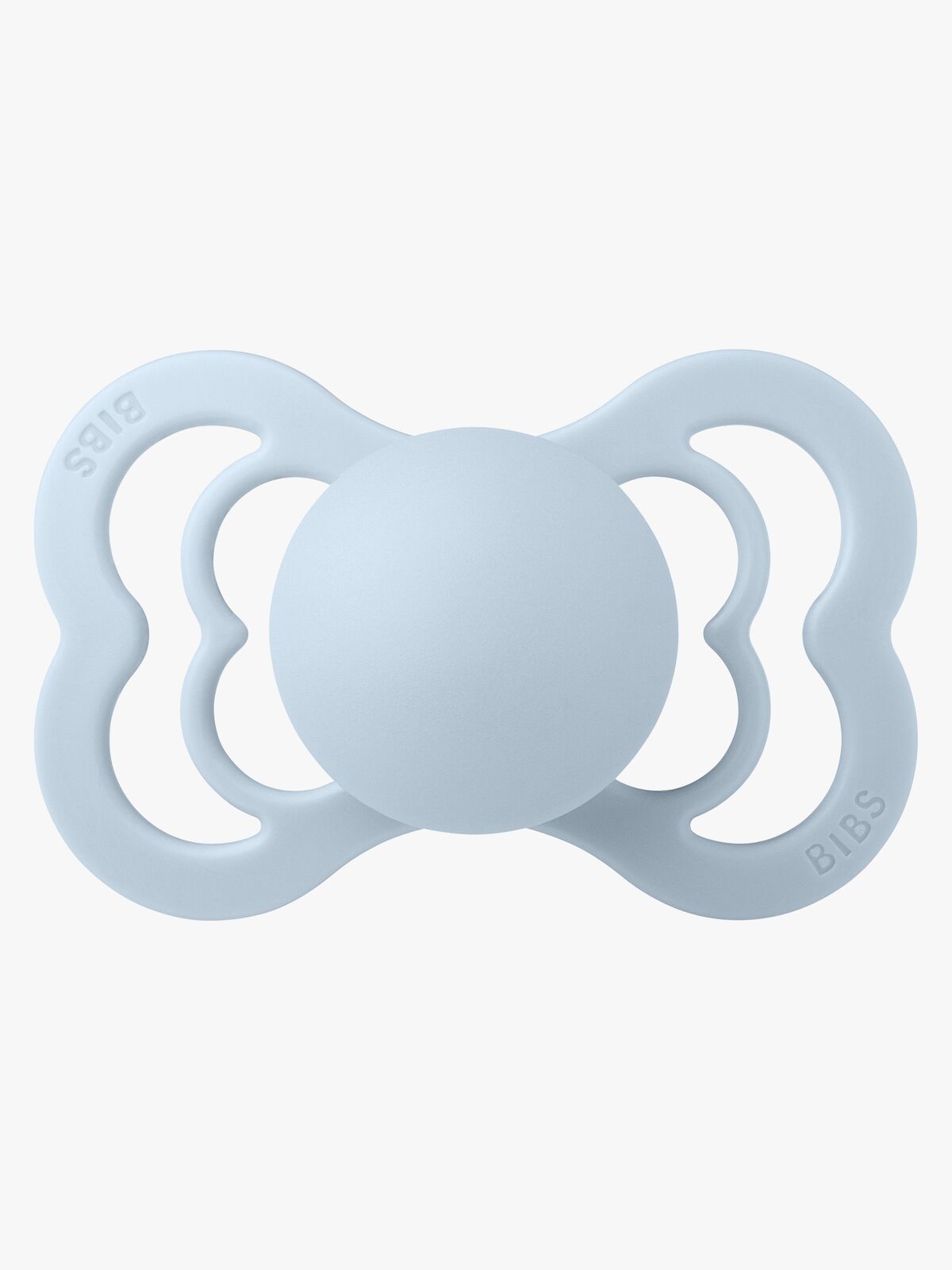 BIBS Supreme Napp Silikon Stl 2, Baby Blue