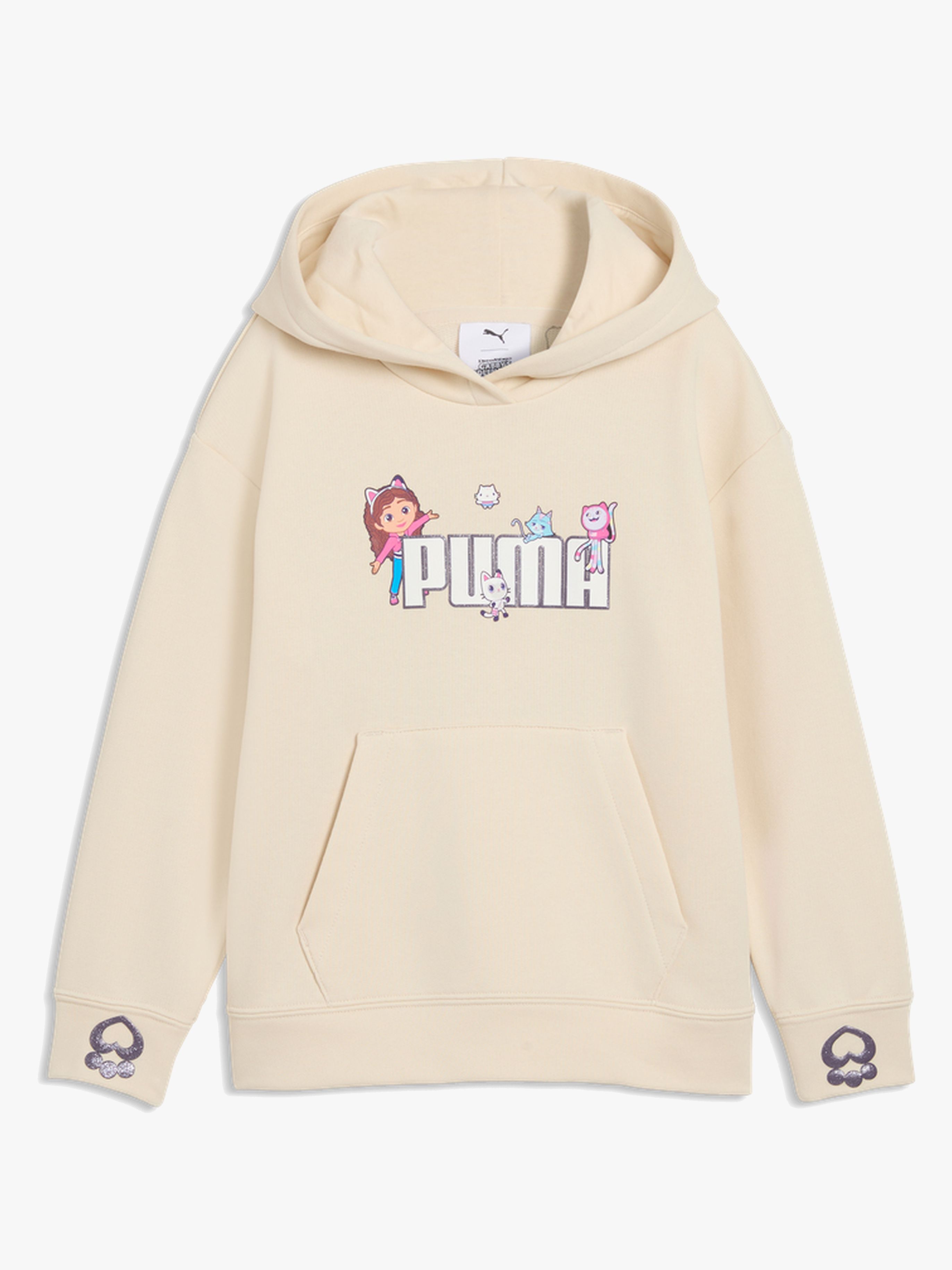 Puma Gabby's Dollhouse Avslappnad Huvtröja, Vit, 104
