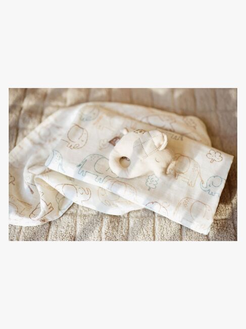 Jollein Tvättlappar 3-Pack, Elephant Tales