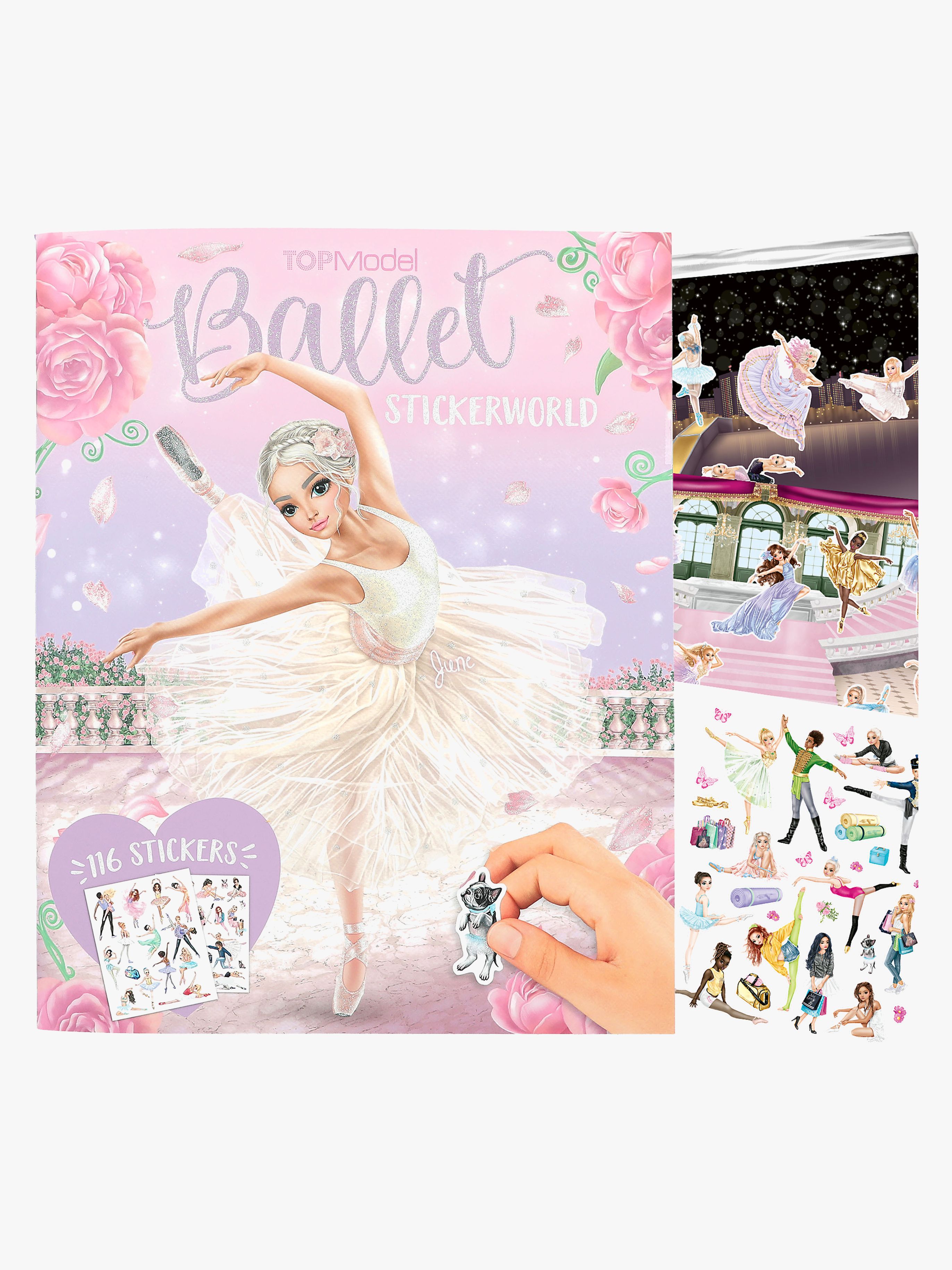 TOPModel Stickerworld Klistermärkesbok Balett