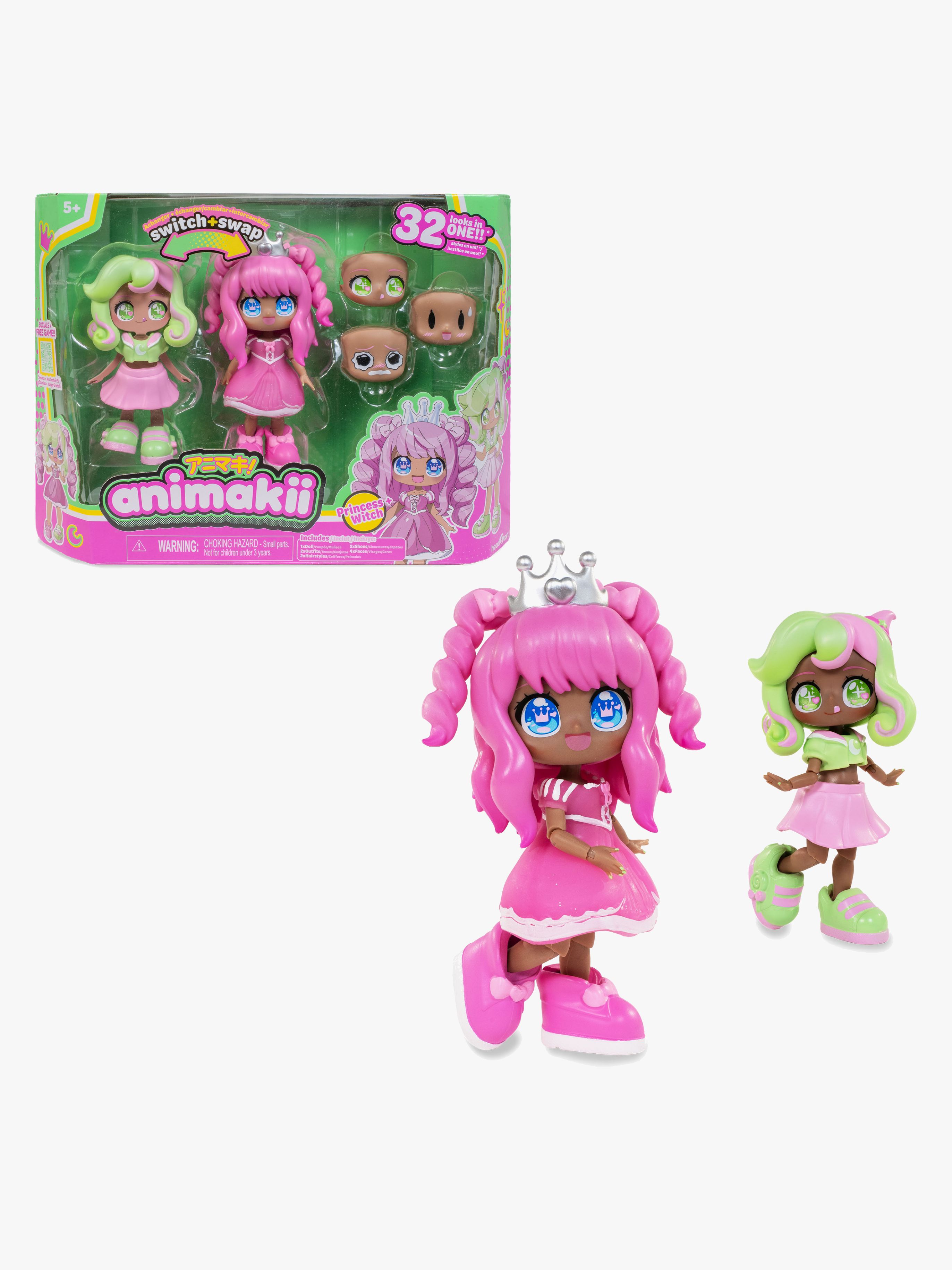 Animakii Dockset Prinsessa &  Häxa