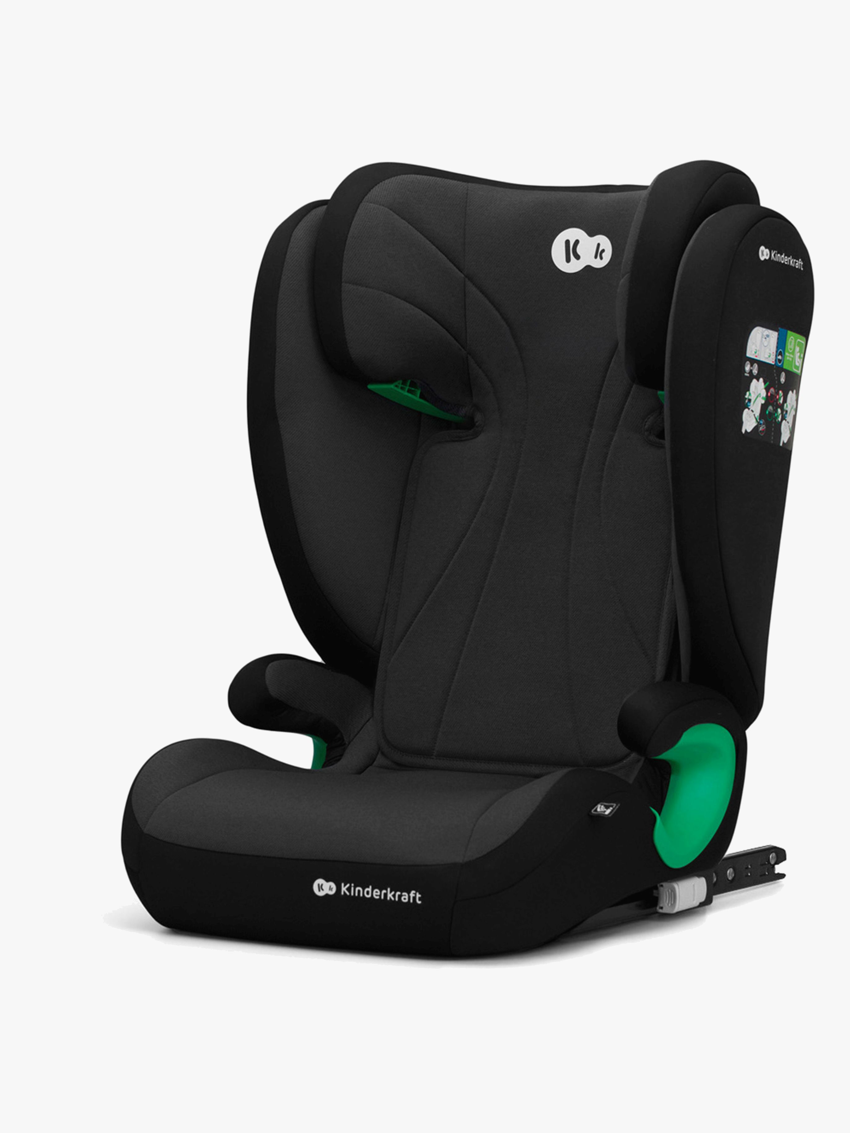 Kinderkraft JUNIOR FIX 2 i-Size Bältesstol, Graphite Black