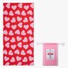 Swim Essentials Hearts Badhandduk, Red