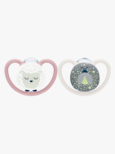 NUK Perfect Match Air Night Napp 2-Pack Stl 2, Sheep