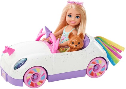 Barbie Chelsea Docka med Bil och Husdjur