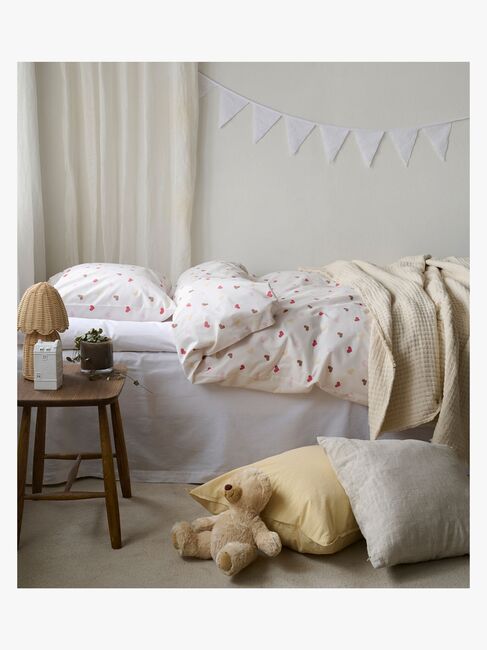 Borganäs Bäddset Hjärtrud 150x210, Beige