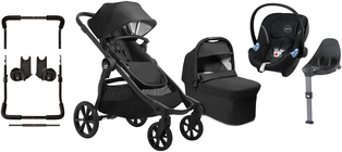 Baby Jogger City Select 2 Tencel Duovagn inkl. Aton M, Lunar Black