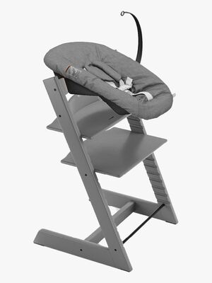 Stokke Tripp Trapp Matstol inkl. Newborn Set, Storm Gray/Antracite