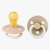 BIBS Colour Napp 2-Pack Latex Stl 3 Rund, Blush GLOW/Vanilla GLOW