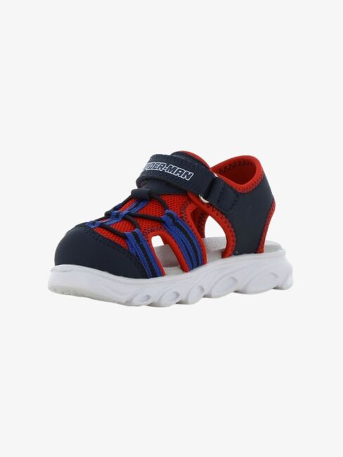 Marvel Spider-Man Blinkande Sandaler, Navy/Red