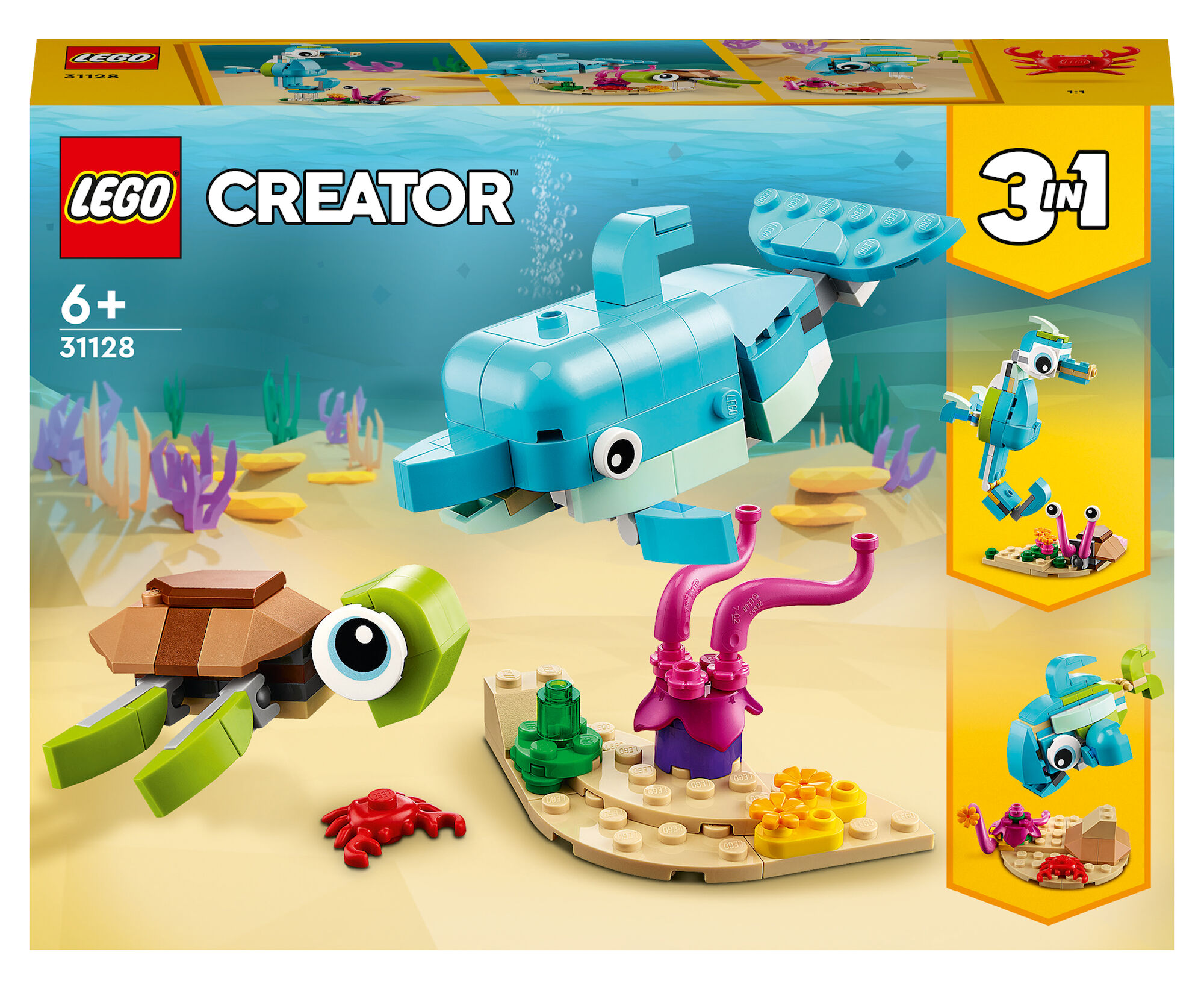 LEGO Creator 3-in-1 31128 Delfin och sköldpadda