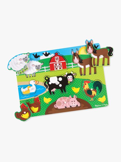 Melissa & Doug Knoppussel Bondgårdsdjur 8 Bitar