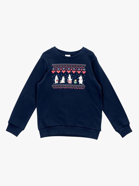 Moomin By Martinex Vinterhjärta Collegetröja, Dark Blue 72589855-DarkBlue-1616_1.jpg