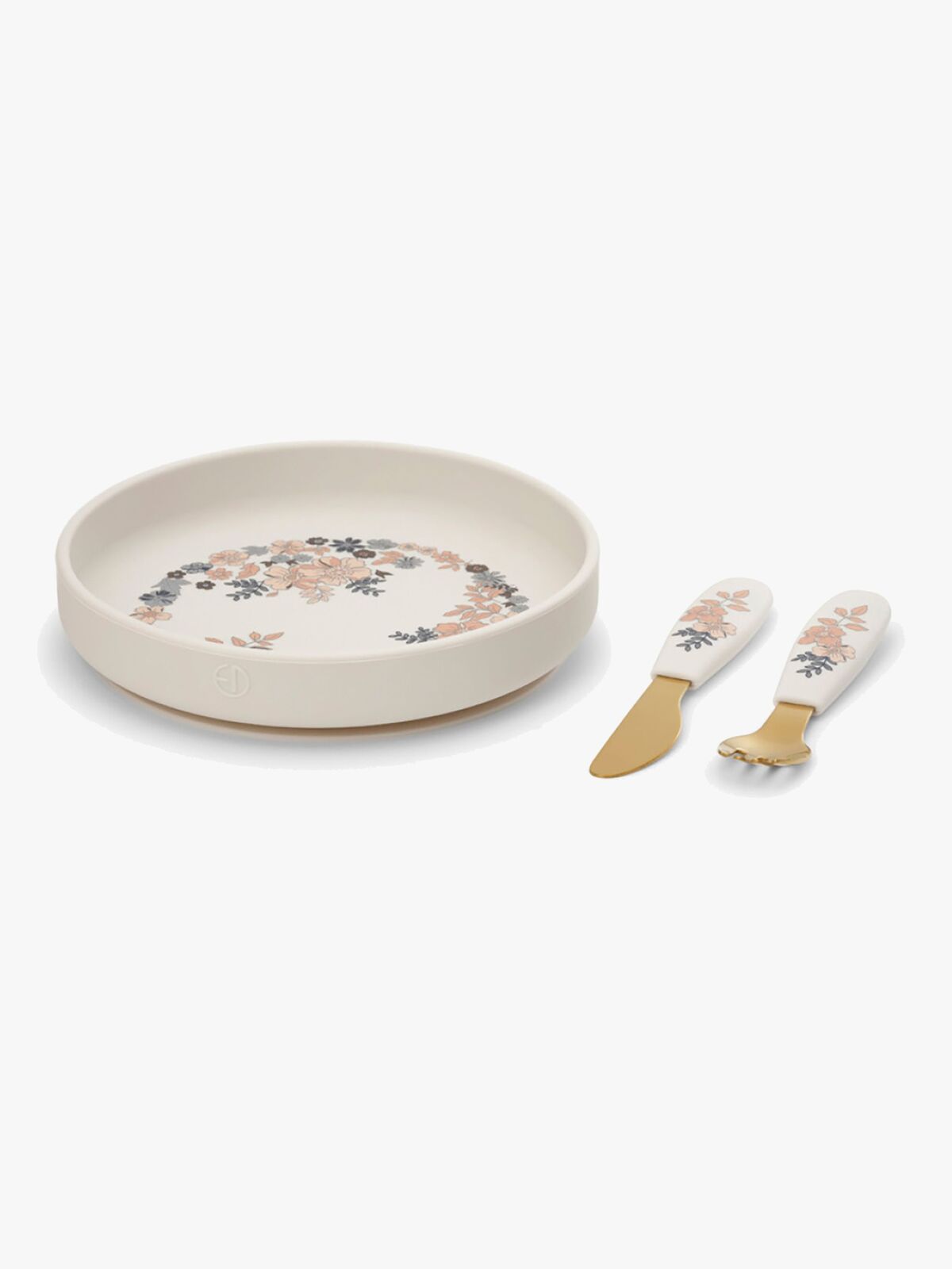 Elodie Tallrik Set Silikon, Blue Garden