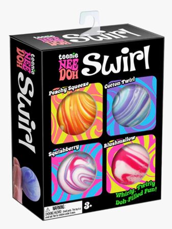 NeeDoh Teenie Swirl Stressbollar 4-Pack