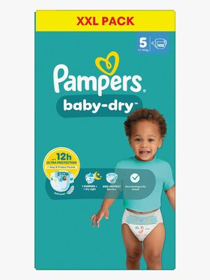 Pampers Baby Dry Blöjor Stl 5 11-16 kg XXL 108-Pack