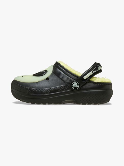 Crocs Classic Alien Kids Fodrade Tofflor, Black