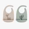 Done By Deer Elphee Haklapp 2-pack, Sand/Green