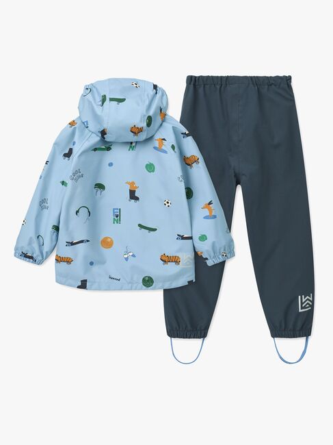LIEWOOD Pedia Regnställ, Fun/Beach Blue