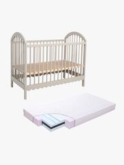Alice &  Fox Dune Spjälsäng inkl. BabyMatex Fresh Madrass 60x120, Greige