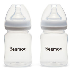 Beemoo CARE Bröstmjölksflaska 180 ml 2-pack inkl. Dinapp