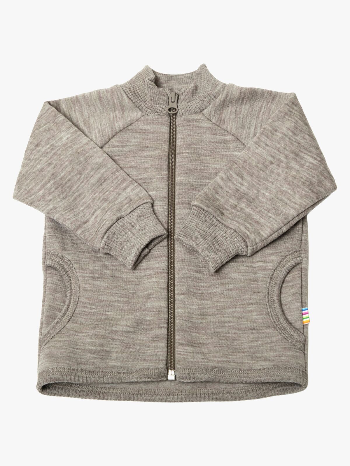 Joha Tröja Zip Merinoull, Sesame Mel