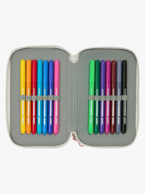 Disney Mimmi Pigg  Fyllt Trippelpennfodral 37 Delar, Bright