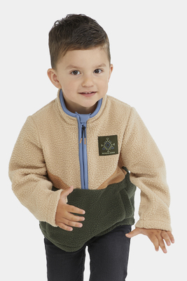 Nordbjörn Rydal Fleecejacke, Sesame/Tobacco Brown/Deep Depths