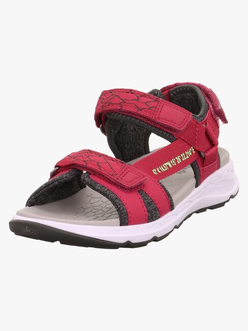 Superfit Criss Cross Sandaler, Röd/Grön