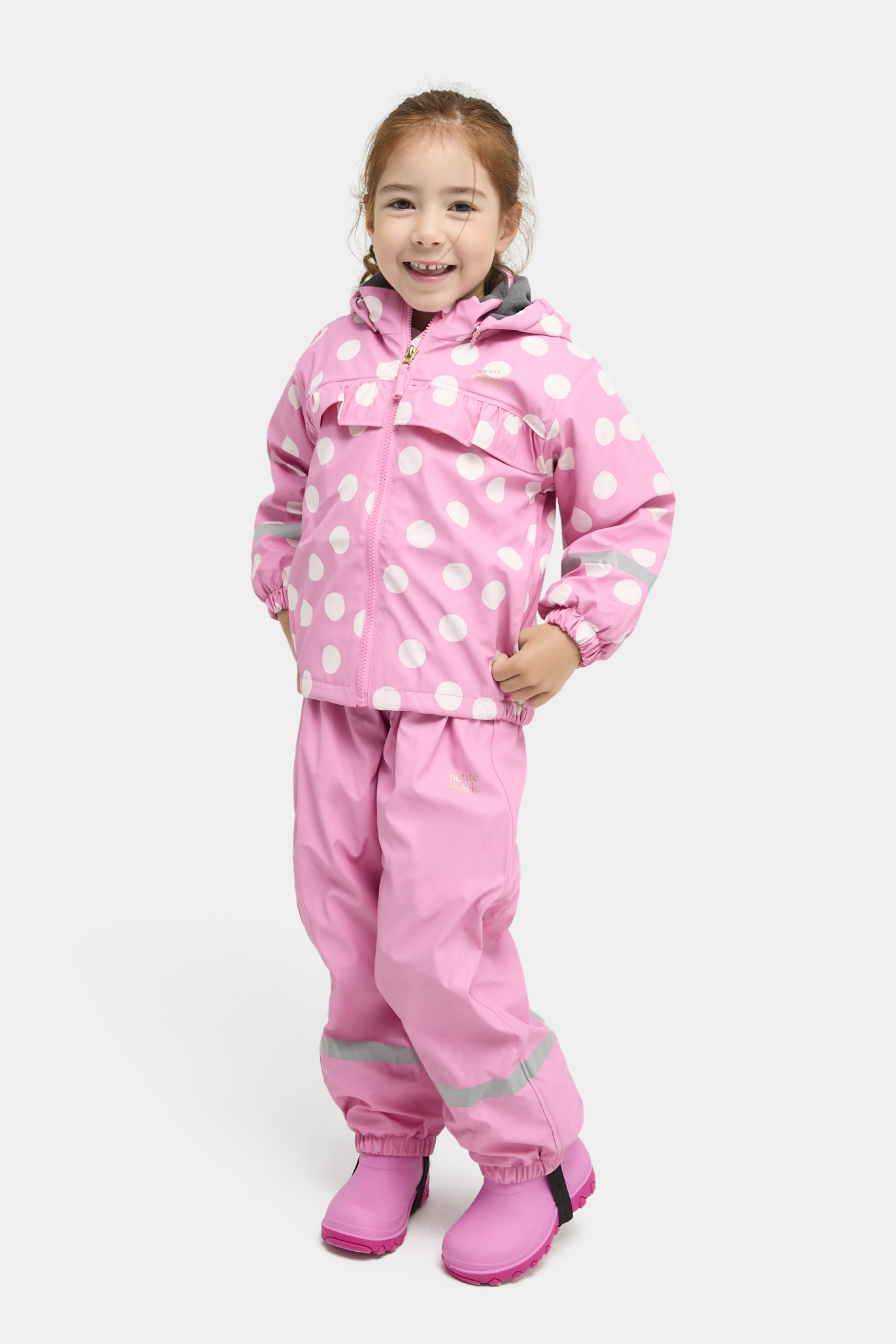Petite Chérie Atelier Aline Fodrat Regnställ, Purple Dots, 90