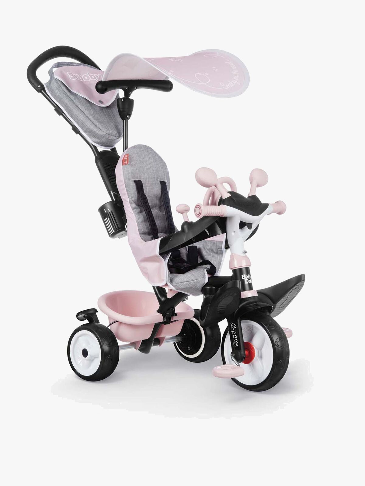 Smoby Trehjuling Baby Driver Plus, Pink