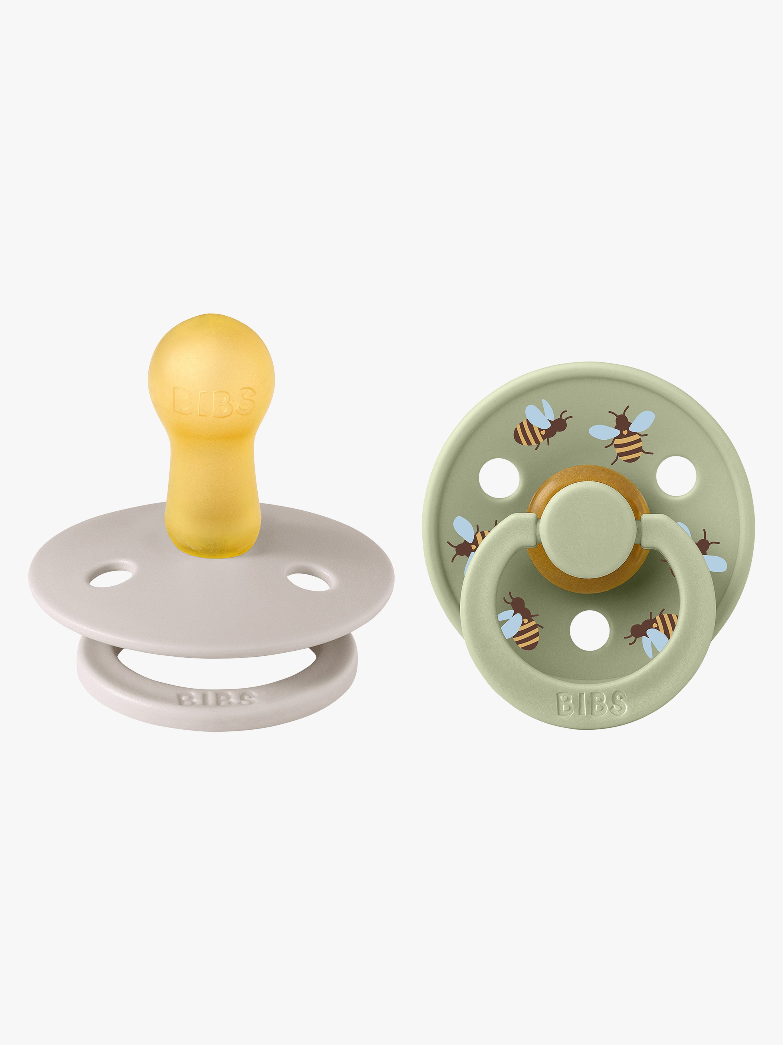 BIBS Studio Colour Bumblebee Napp 2-Pack Latex Stl 2 Mushroom