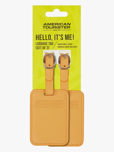 American Tourister Bagagetag 2-Pack, Papaya Pop