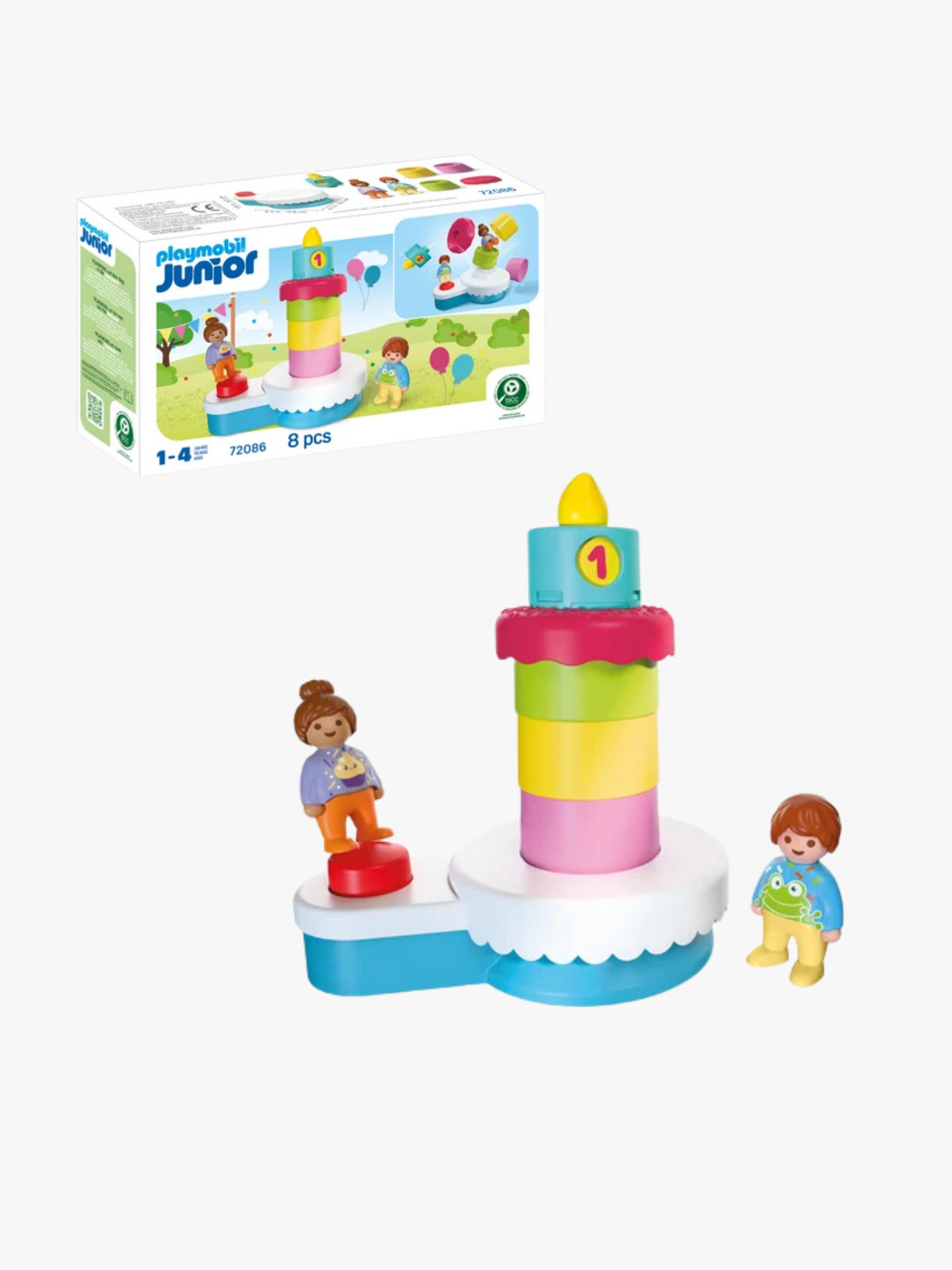 Playmobil Junior Födelsedagstårta 8 st, Flerfärgad