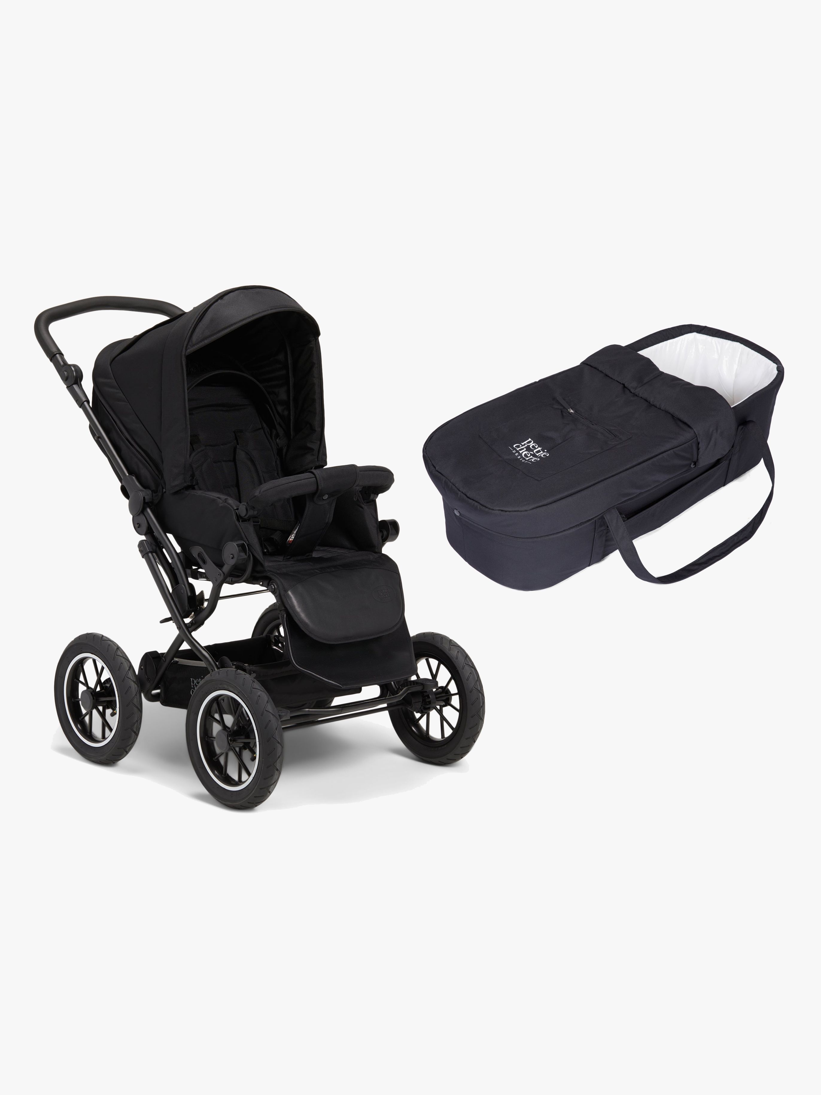 Petite Chérie Solide+ Kombivagn, Black/Black
