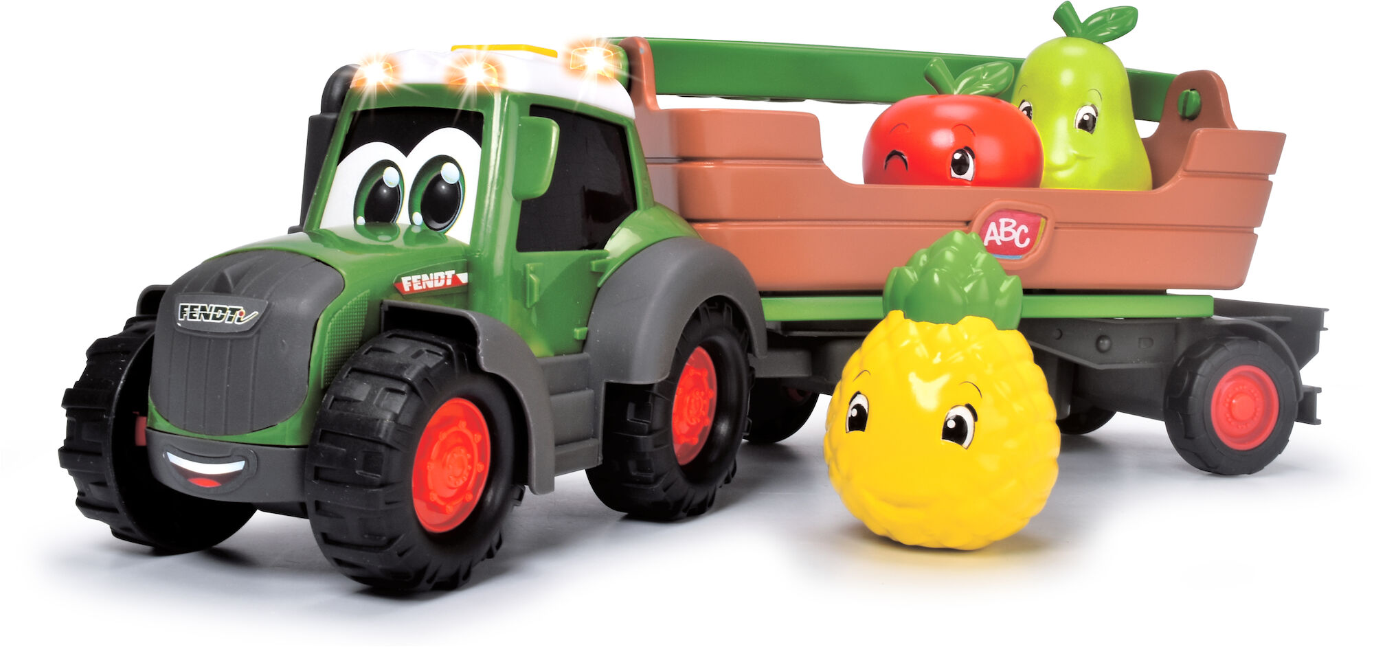 ABC Freddy Fruit Fendt Leksakstraktor med Släpvagn