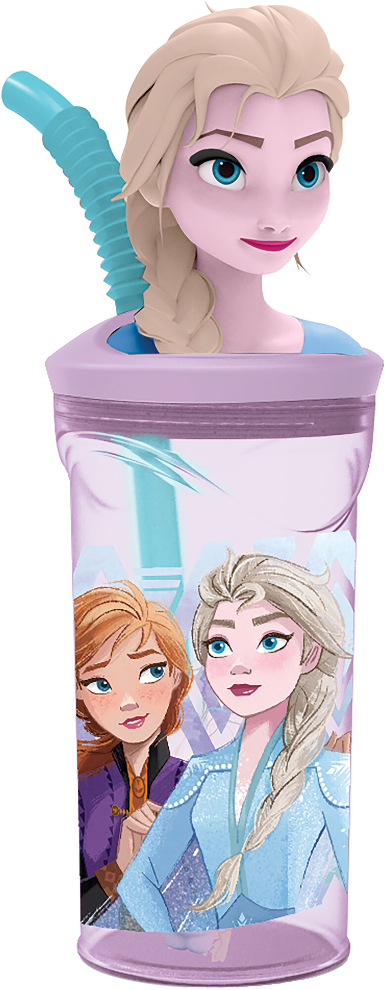 Disney Frozen Vattenflaska 3D Figur Tumbler 360 ml