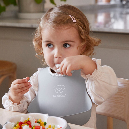 BabyBjörn Haklapp 2-pack, Grå/Blekgrön