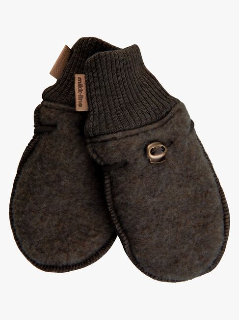 Mikk-Line Vantar Merinoull, Dark Brown Melange