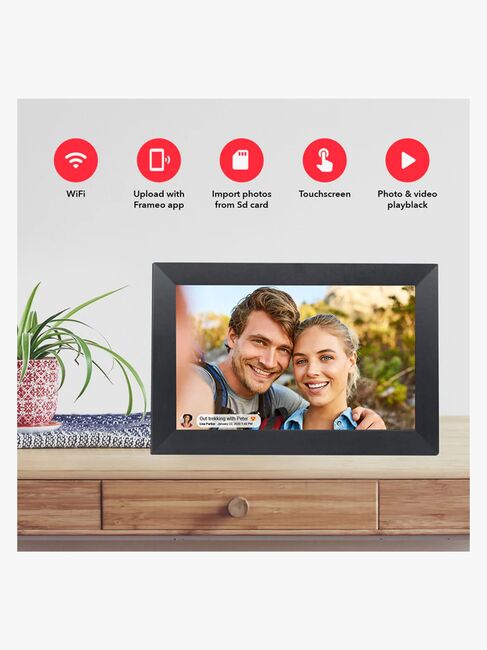 Lippa Frameo Digital Fotoram 10", Svart