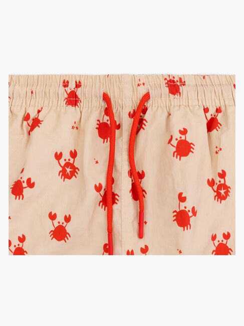 Swim Essentials Badshorts, Crabby Red/Beige